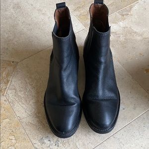 Brown, gently worn Chelsea boots